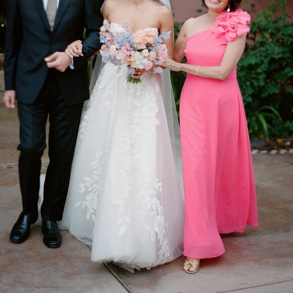 Sachin + Babi Allegra Long Pink Dress size 4 - Picture 8 of 9